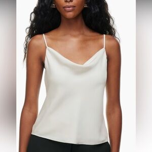 Aritzia Cowlneck Satin Camisole Size Medium